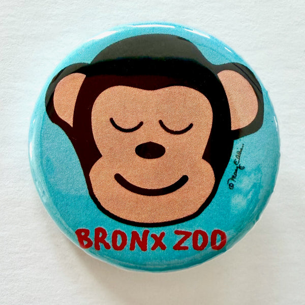 Cute Monkey Custom Zoo Animal Button - Fifth Avenue Manufacturers