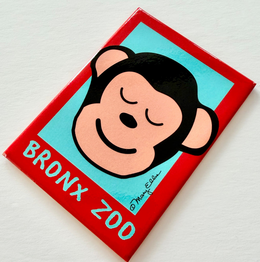 Cute Monkey Custom Zoo Magnet
