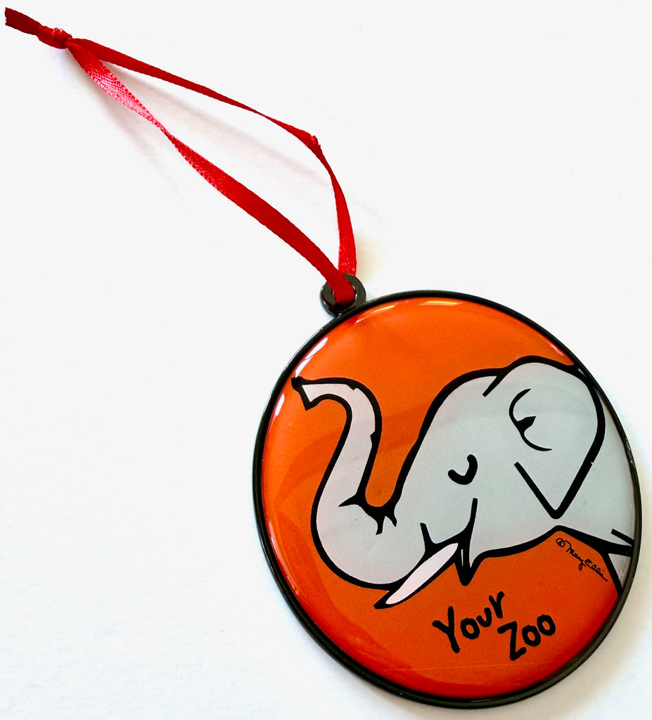 Elephant Custom Zoo Christmas Ornament Gift
