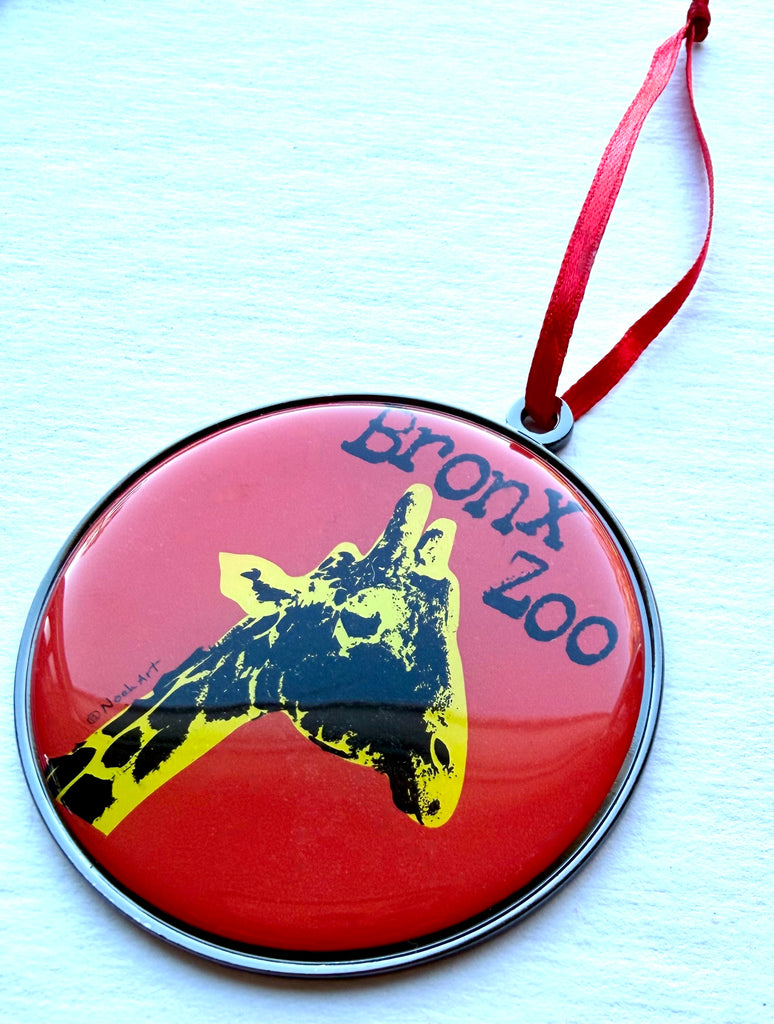 Giraffe Custom Zoo Christmas Ornament Gift