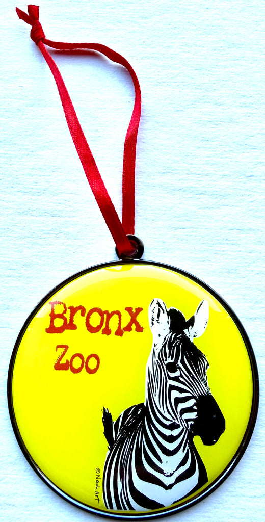 Zebra Custom Zoo Christmas Ornament Gift