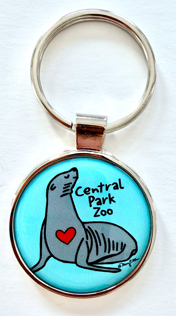 Sea Lion Custom Zoo Aquarium Keychain