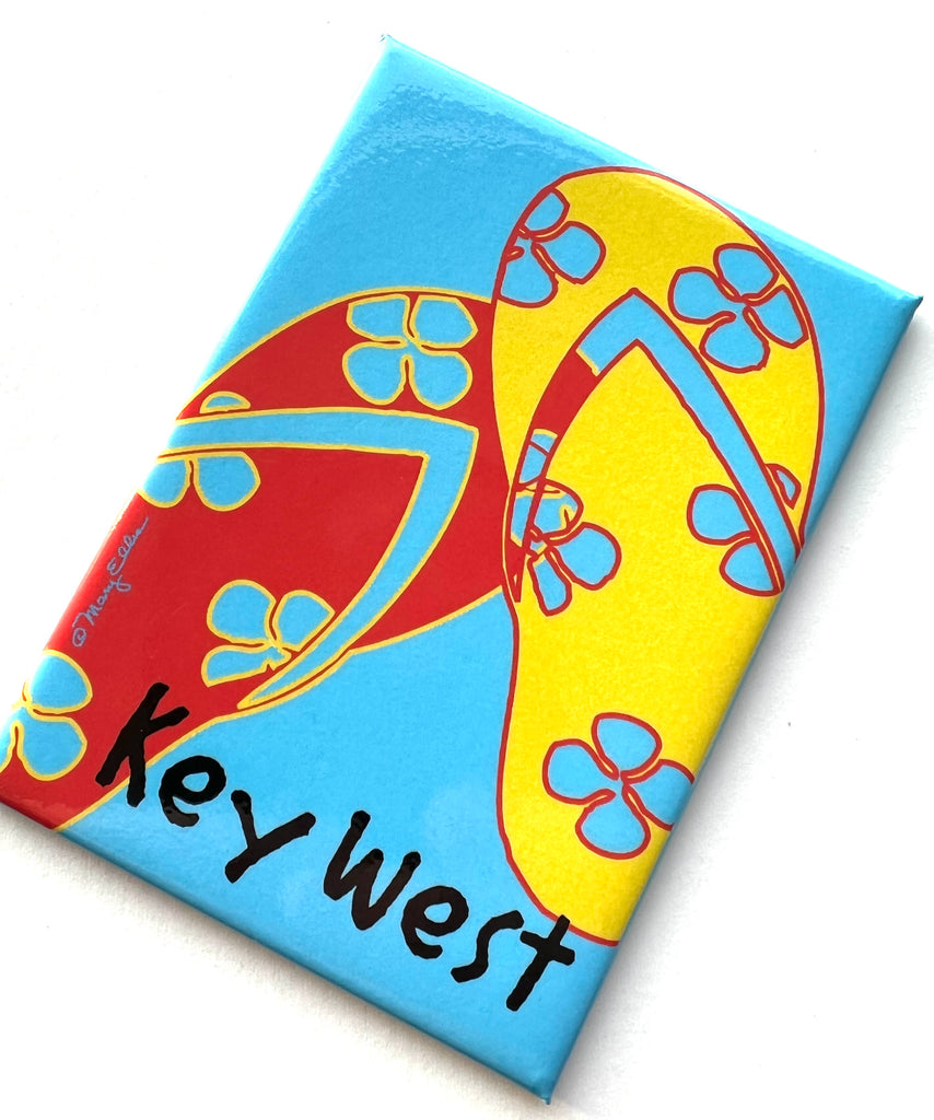 Key West Florida Magnet Flip Flops