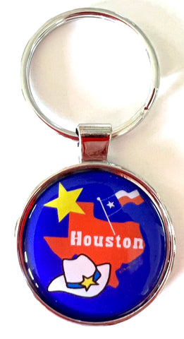 Houston Texas Keychain State