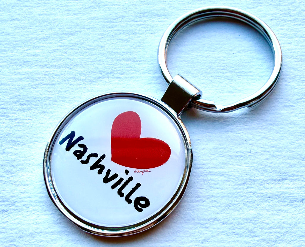 Nashville Heart Keychain