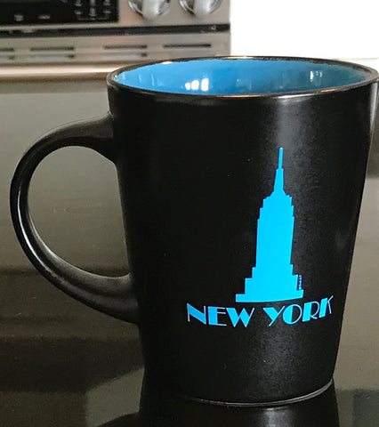 New York 2 Tone Blue Black Empire Mug