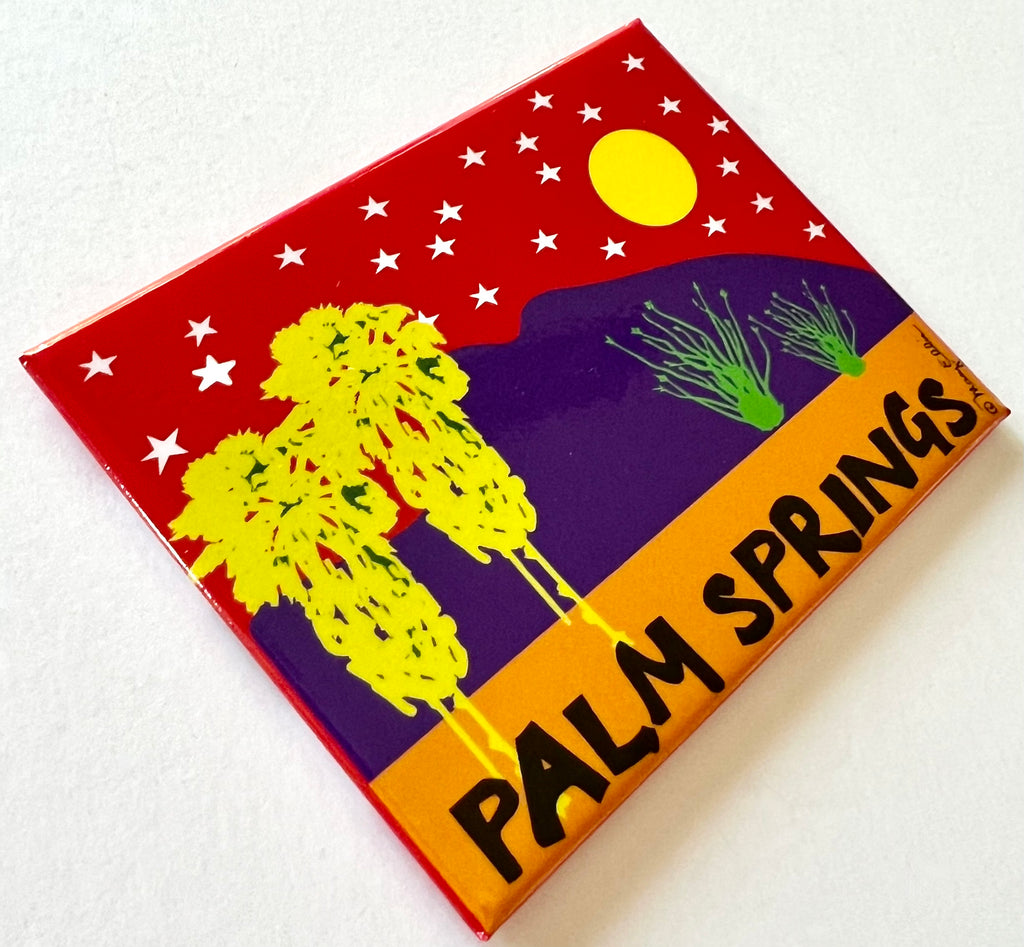 Palm Springs Night Mountains Magnet