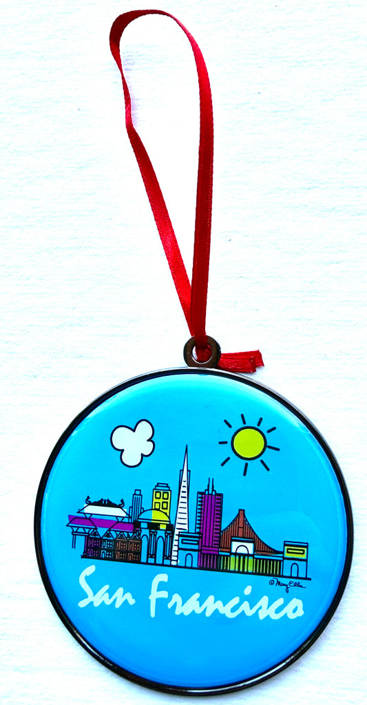 San Francisco Christmas Ornament Daytime Skyline