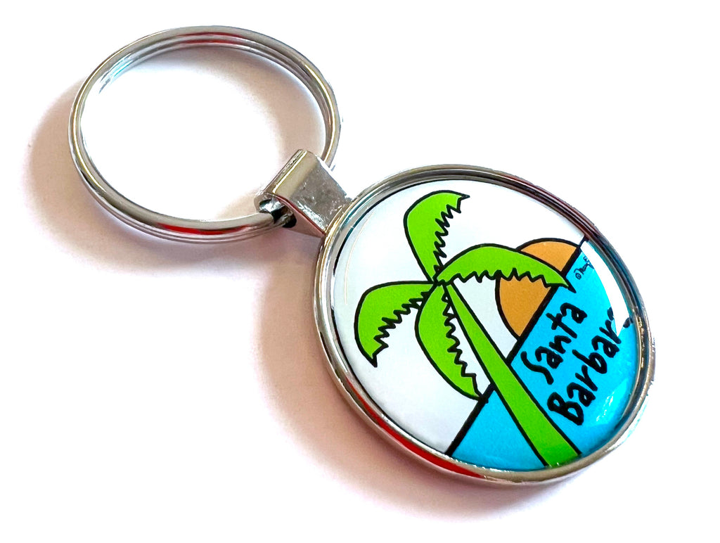 Santa Barbara Keychain Sunset Palm