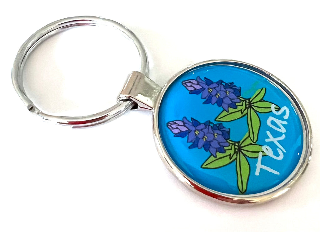 Texas Keychain Blue Bonnet