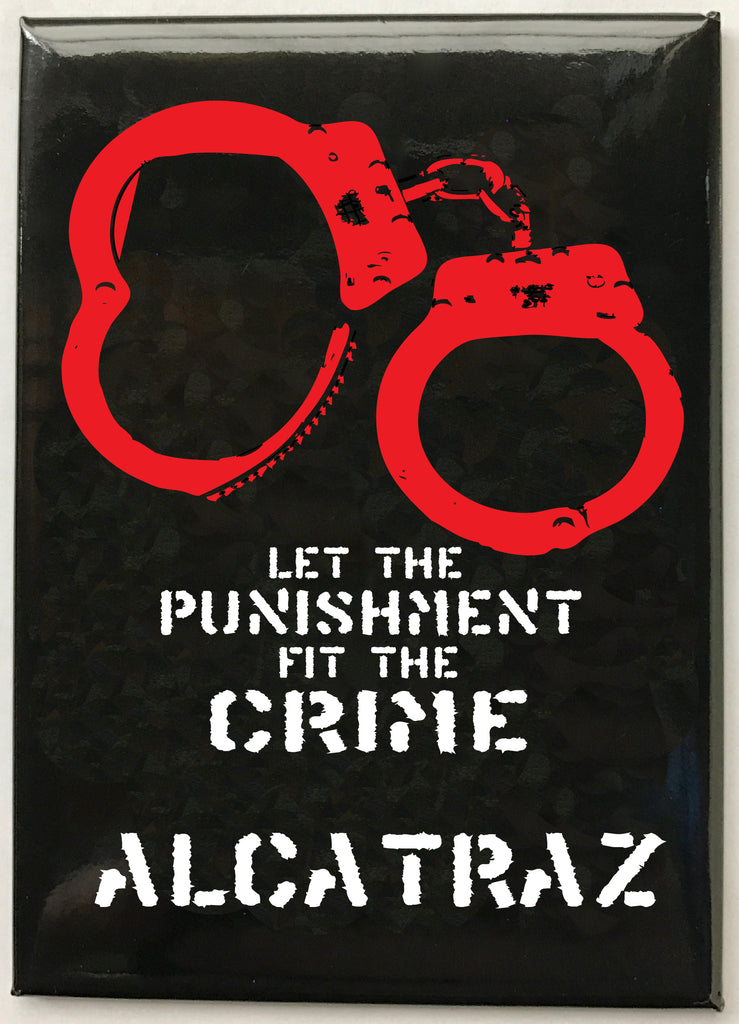 Alcatraz San Francisco Magnet.  Bulk San Francisco glossy metal magnets 