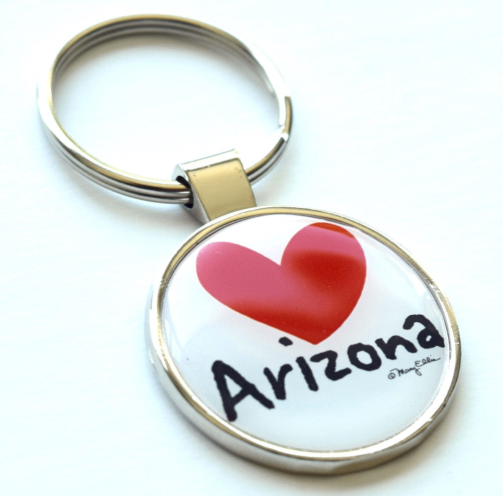 Arizona Keychain Heart