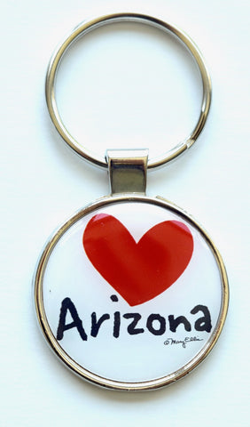 Arizona Keychain Heart