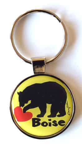 Boise Idaho Keychain Bear