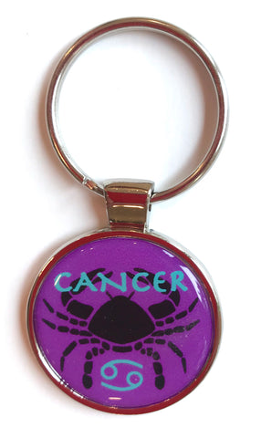 Zodiac Cancer Dome Keychain
