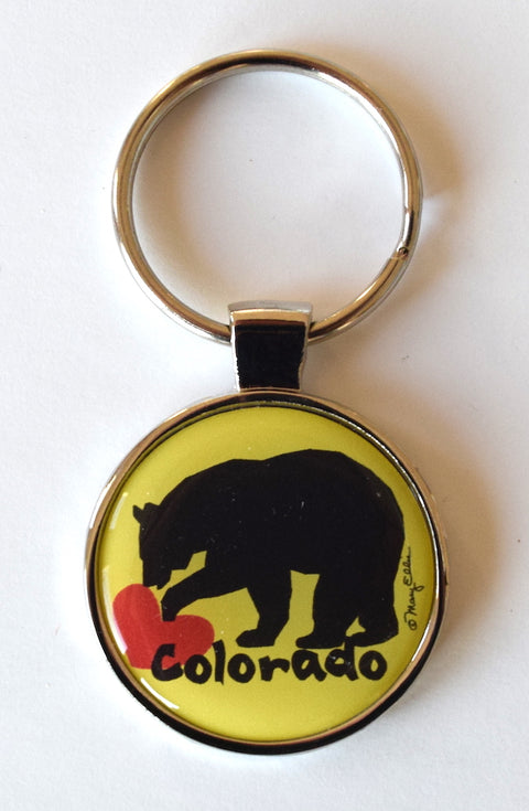 Colorado Keychain Bear Heart