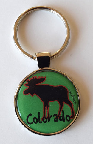 Colorado Keychain Moose