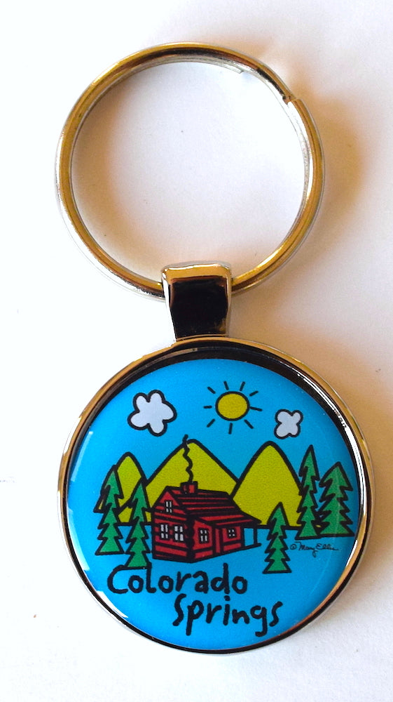 Colorado Springs Keychain Cabin