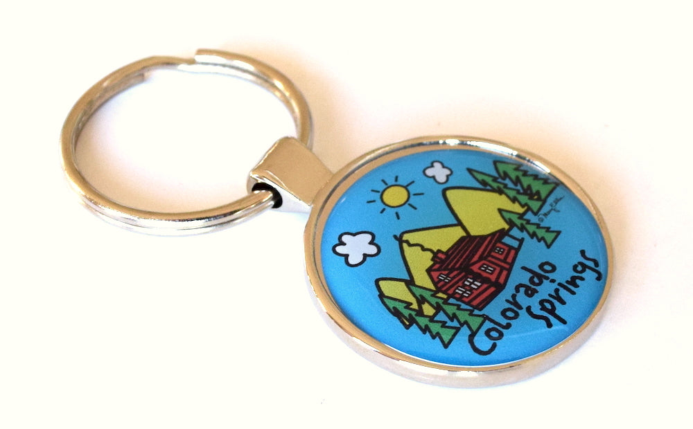 Colorado Springs Keychain Cabin