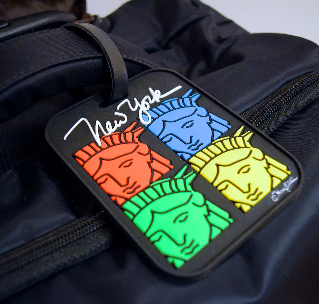 Statue of Liberty 4 Faces Luggage Tag