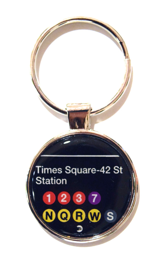 MTA Times Square Subway NY Dome Keychain