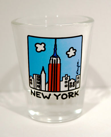 New York Shot Glass Patriotic