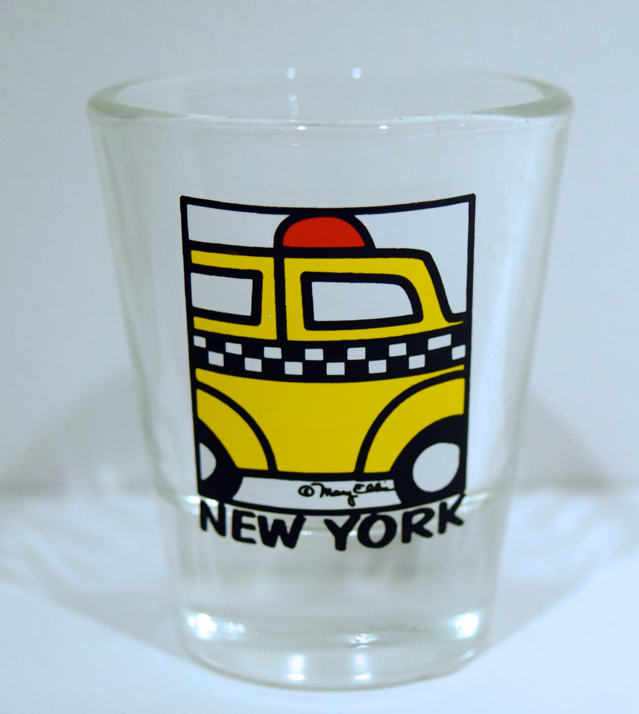 New York Shot Glass Taxi Cab