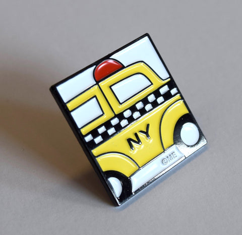 Taxi New York Enamel Pin