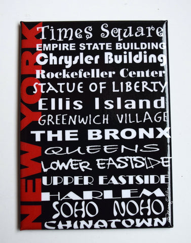 New York City Places Magnet