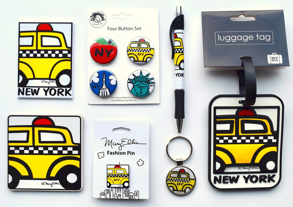 New York Gift Bag Taxi Cab Mary Ellis Souvenir Collection