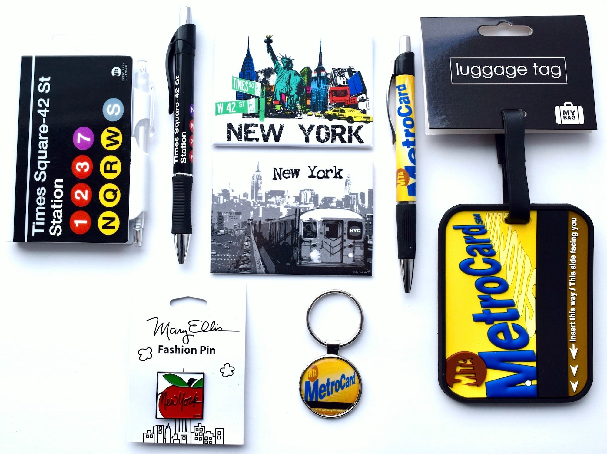 New York Zipper Card Pouch Keyring | NYC Souvenir at Friends NYC