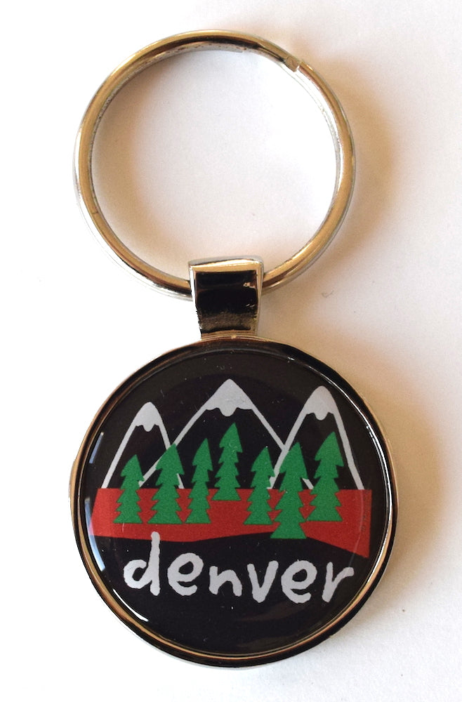 Denver Colorado Keychain Mountains
