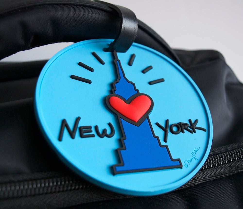 Empire State Building Heart Luggage Tag
