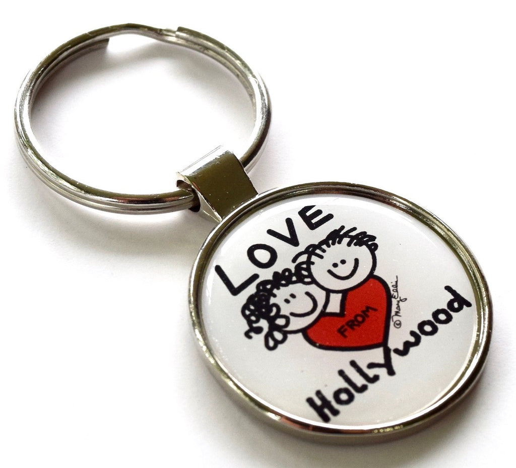 Hollywood Los Angeles Keychain Love From
