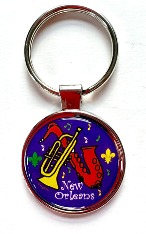 New Orleans Jazz Keychain