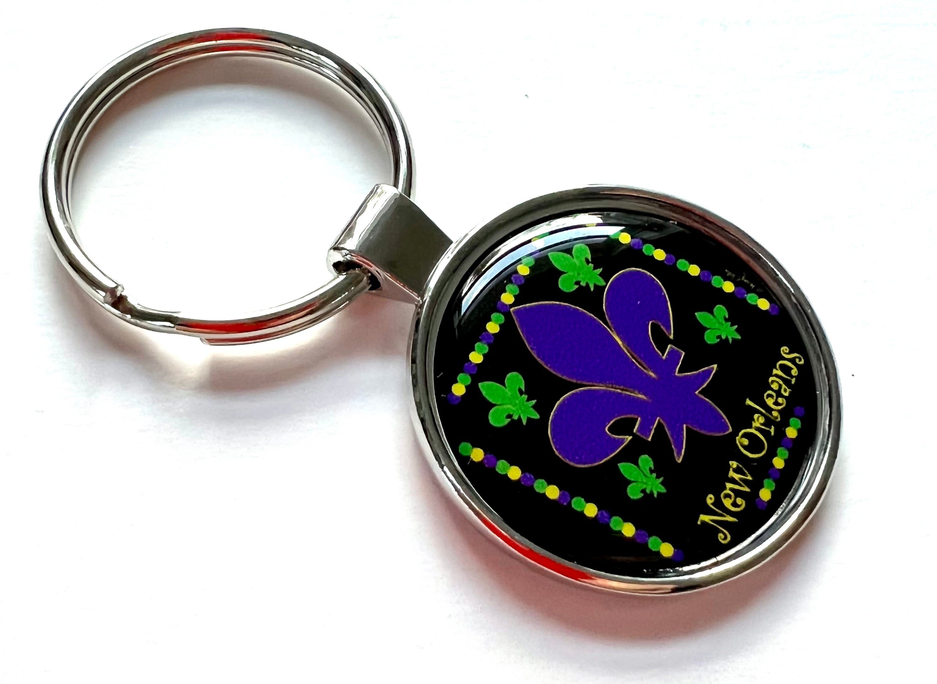 Wholesale New Orleans Louisiana Key Chain Acrylic Souvenir Keychain Retro  Gift 2 Inch : Office Products