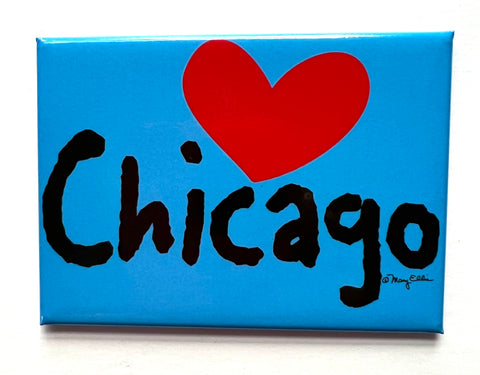Chicago Heart Magnet