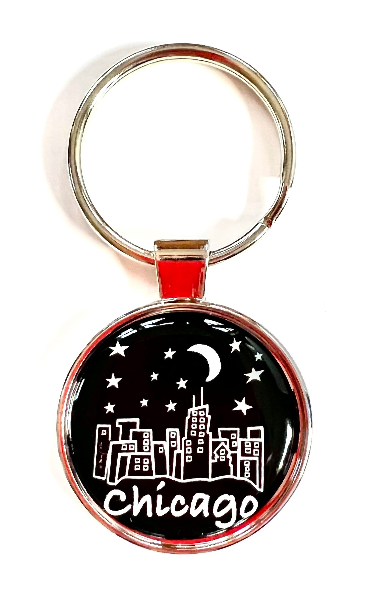 Chicago Keychain Night Skyline - Fifth Avenue Manufacturers