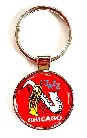 Chicago Jazz Keychain