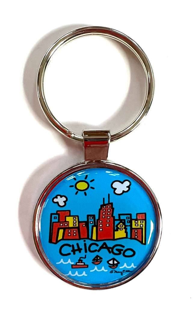 Chicago 5 Charm Landmark Keychain 1+ / Multi