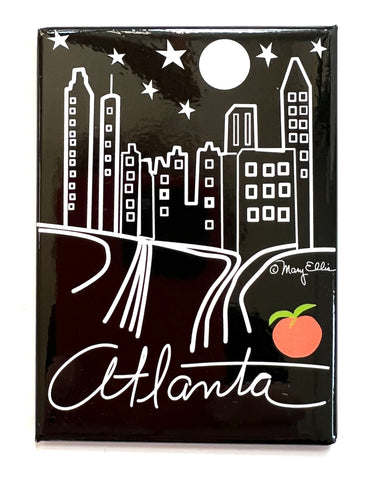Atlanta Georgia Magnet Night Skyline