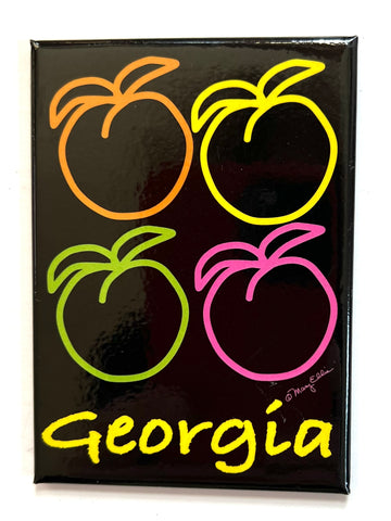 Georgia Magnet 4 Peaches