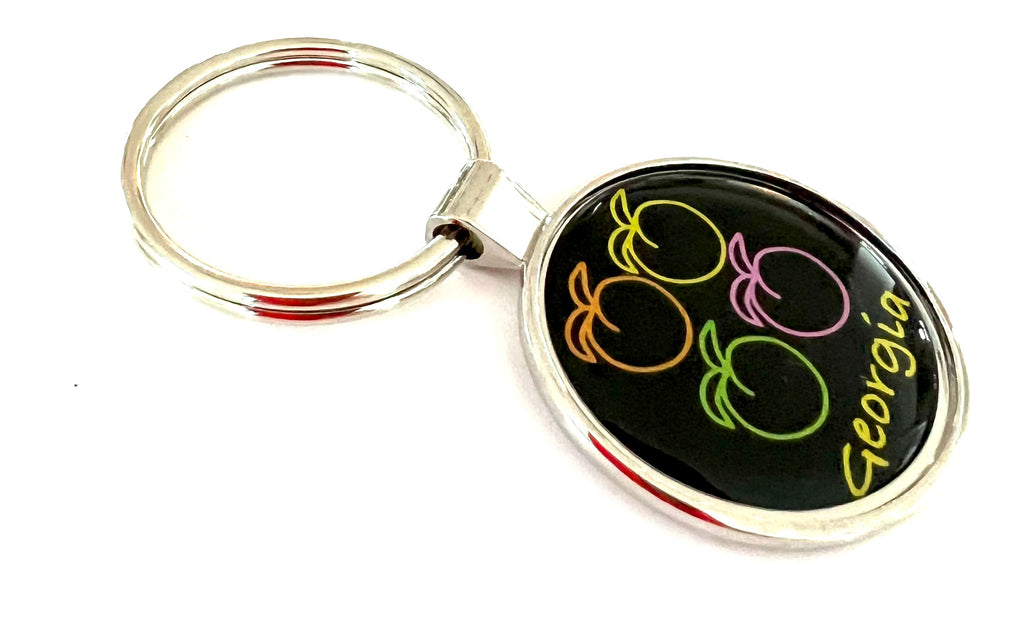 Atlanta Georgia Keychain 4 Peaches