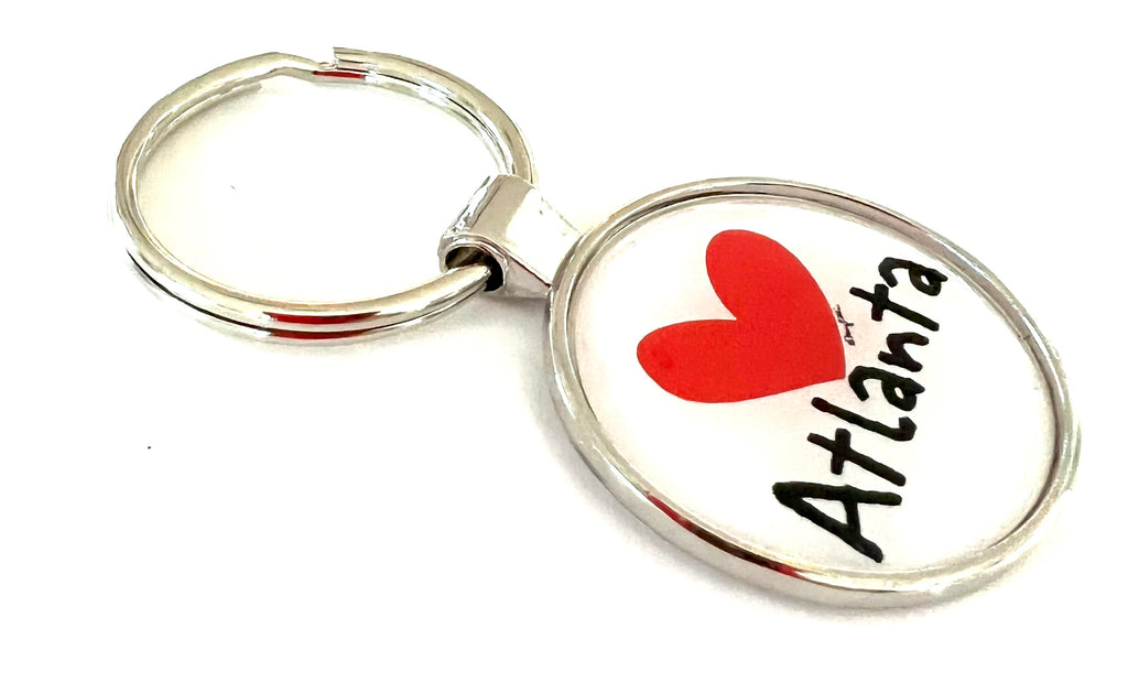 Atlanta Georgia Keychain Heart Love