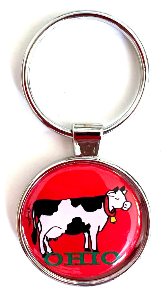 Ohio Keychain Cow