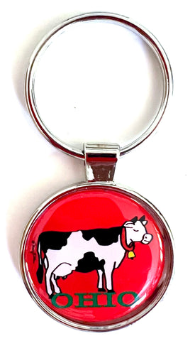 Ohio Keychain Cow