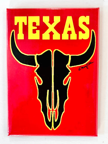 Texas Magnet Longhorn Skull
