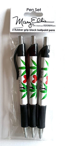 New York Pen Set of 3 NY Grip Pens Cannabis Skyline