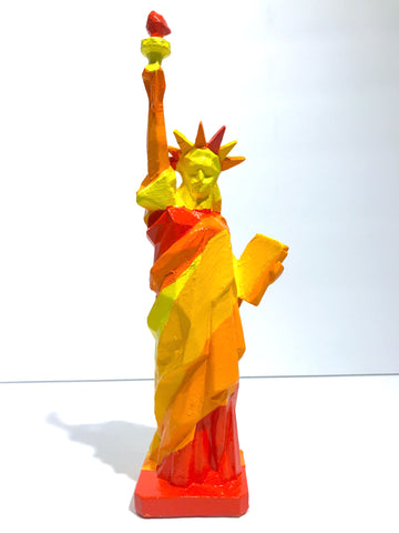 Hand Painted 10" Statue Of Liberty Sculpture Sunshine Liberty