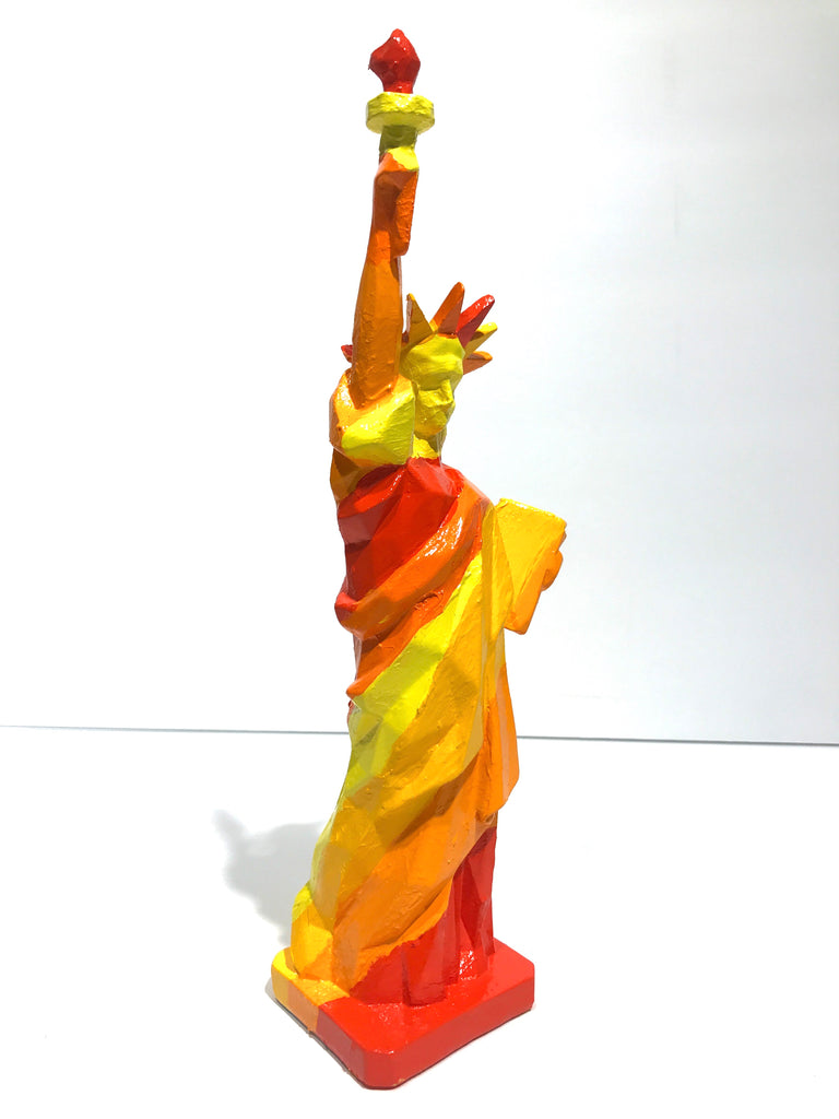 Hand Painted 10" Statue Of Liberty Sculpture Sunshine Liberty